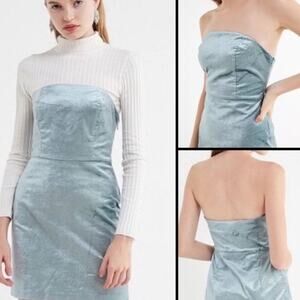 Urban Outfitters Mini tube dress in luxe crushed velvet size 2